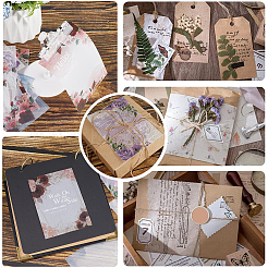 4 Sets 4 Styles Floral Translucent Scrapbook Paper Pads&nbsp;SCRA-GF0001-08