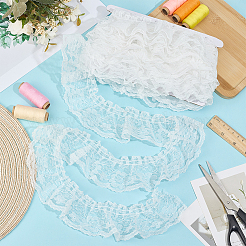 10M Polyester Ruffled Trimming&nbsp;DIY-GF0013-46B-01