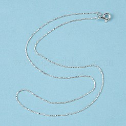 Silver Color Plated Brass Chain Necklaces for Women&nbsp;X-NJEW-D077-S