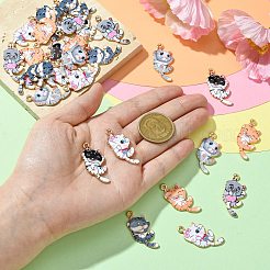 30Pcs 6 Colors Alloy Enamal Pendants&nbsp;FIND-CJ0001-83