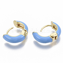 Brass Huggie Hoop Earrings&nbsp;EJEW-S209-01B