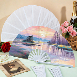 Cloth Hand Held Fan&nbsp;DIY-WH0579-95A