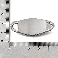 304ステンレススチールクリスタルラインストーンコネクタチャーム  アンティークシルバー  ドル記号  19x45.5x6mm  穴：5x5mm&nbsp;STAS-M119-06C-AS