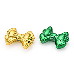 UVメッキアクリルビーズ  蝶結び  ミックスカラー  22.5x29x10mm  穴：2mm&nbsp;PACR-C005-12