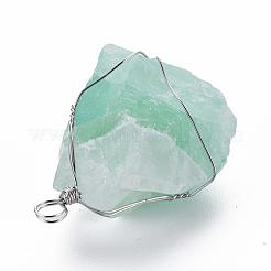 Natural Fluorite Pendants&nbsp;G-Q993-03