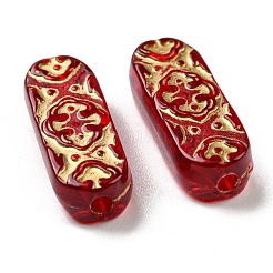 Plating Transparent Acrylic Beads&nbsp;OACR-B013-03