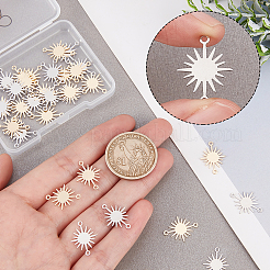 40Pcs 2 Colors Brass Connector Charms&nbsp;KK-BBC0002-63