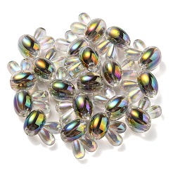 UV Plating Rainbow Iridescent Acrylic Beads&nbsp;X1-PACR-E001-05G