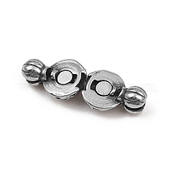 316サージカルステンレススチール製マグネット留め具  ラウンド  アンティークシルバー  8x16x7.5mm  セパレート：8x11.5x6mm&nbsp;STAS-Z165-10AS-01