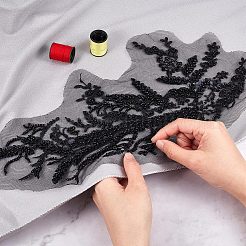 3D Computerized Embroidery Polyester Iron on/Sew on Patches&nbsp;DIY-WH0043-86