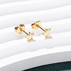 304 Stainless Steel Stud Earrings&nbsp;EJEW-Z134-04G