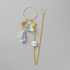 Glass Hanging Suncatchers&nbsp;HJEW-WH0042-57G
