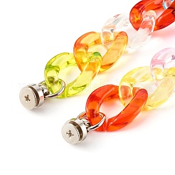 Acrylic Curb Chain Phone Case Chain&nbsp;HJEW-JM00504-02