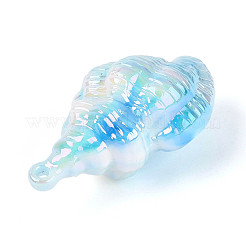 UV Plating Opaque Acrylic Shell Shape Big Pendants&nbsp;SACR-T018-35F