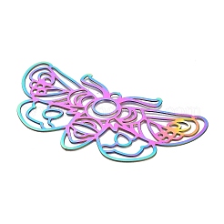 201 Stainless Steel Pendants&nbsp;STAS-B051-02RC-04