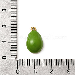 304ステンレススチールエナメルペンダント  イオンプレーティング（ip）  ゴールドカラー  野菜  16.5x10x5.5mm  穴：1.3mm&nbsp;STAS-I335-01G-01