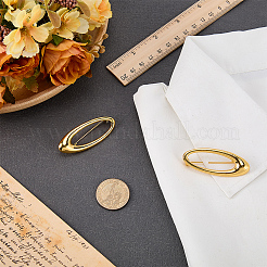 2Pcs Oval Alloy Brooched for Backpack Clothes&nbsp;JEWB-FG0001-74