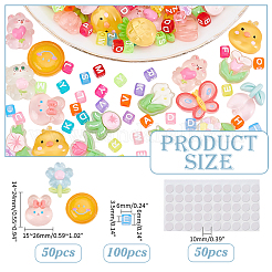 Resin Cabochons & Acrylic Beads Findings Kits&nbsp;DIY-ME0002-58