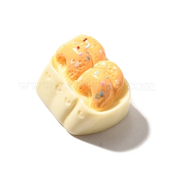 オペーク樹脂カボション  模造パン  ビスク  13.5x19x9.5mm&nbsp;CRES-U004-01B