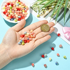 20Pcs Opaque Resin Flower Rose Beads&nbsp;RESI-YW0004-99A