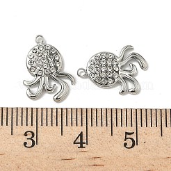 304 Stainless Steel Rhinestone Pendants&nbsp;STAS-V015-06P