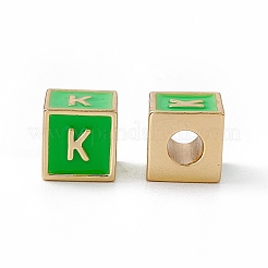Rack Plating Brass Enamel Beads&nbsp;KK-B060-04G-02