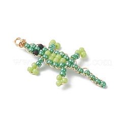 Glass Crocodile Pendants&nbsp;PALLOY-MZ00992