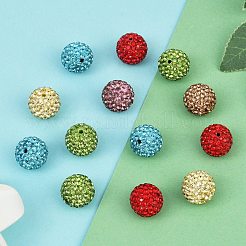 Pave Disco Ball Beads&nbsp;RB-Q195-14mm-M