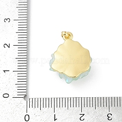 UV Plating Brass Pendants&nbsp;KK-R213-15G-04