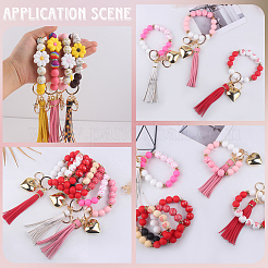 150Pcs 6 Styles Round & Heart Silicone Beads&nbsp;SIL-PA0001-37