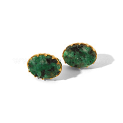 Simple Fashion Oval Natural Gemstone Cuff Ring & Stud Earrings Sets&nbsp;FJ0453-1
