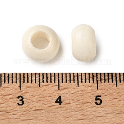 Spray Painted Wooden European Beads&nbsp;WOOD-A029-06A