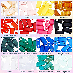 672~800pcs 16 Colors Opaque Acrylic Slide Charms&nbsp;OACR-NB0001-48