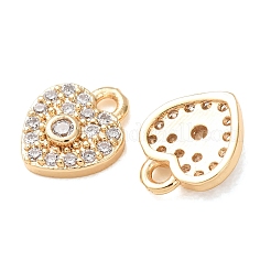 Brass Micro Pave Cubic Zirconia Charms&nbsp;CU-K002-01D