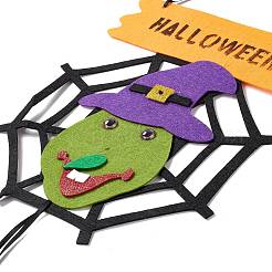 Halloween Theme Felt Cloth Hanging Door Signs&nbsp;LS-HJEW-B005-02
