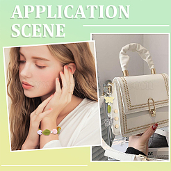 Food Grade Eco-Friendly Silicone Butterfly & Flower Bracelet Pendant Decoration Making Kit&nbsp;DIY-SC0024-85