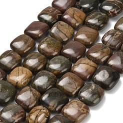 Natural Picasso Stone/Polychrome Jasper Beads Strands&nbsp;G-Z110-H02