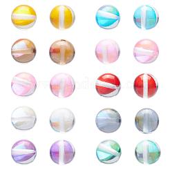 50Pcs 10 Colors Synthetic Moonstone Beads Strands&nbsp;G-YW0001-08