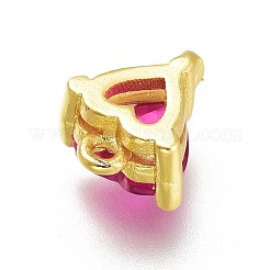 Brass Micro Pave Cubic Zirconia Charms&nbsp;LS-ZIRC-H102-15A-G
