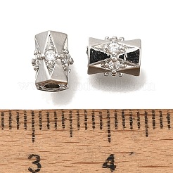 Brass Micro Pave Cubic Zirconia&nbsp;KK-Q001-07P