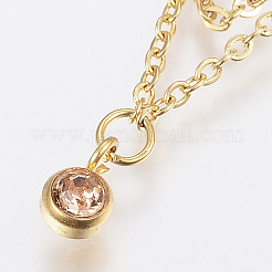 304 Stainless Steel Cable Chain Bracelets&nbsp;BJEW-I243-21G