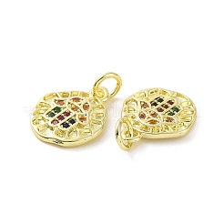 Brass Micro Pave Cubic Zirconia Charms&nbsp;KK-E068-VF087