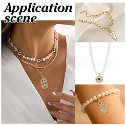 12Pcs 6 Styles Brass Pendants&nbsp;KK-ME0001-23