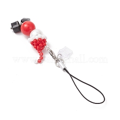 Glass Mobile Straps&nbsp;HJEW-MZ00315-02