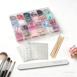 ABS Plastic Pure Color Press On False Nails&nbsp;MRMJ-WH20004-32C