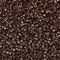 MIYUKIデリカビーズ  シリンダー  日本製シードビーズ  11/0  （db0460)亜鉛メッキシナモンブラウン  1.3x1.6mm  穴：0.8mm  約2000PCS /ボトル  10 G /ボトル&nbsp;SEED-JP0008-DB0460