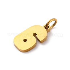 304ステンレススチールチャーム  丸カン付き  数6  18KGP本金メッキ  13x7x1mm  穴：3mm&nbsp;LS-STAS-A106-01G-06
