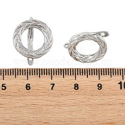 SHEGRACE Brass Hoop Earring Findings&nbsp;XGRQ79084-946P
