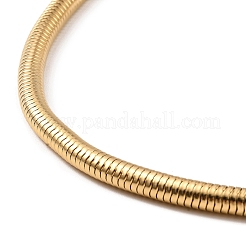 304 Stainless Steel Round Snake Chain Necklace&nbsp;NJEW-D043-01G