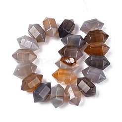 Natural Grey Agate Beads Strands&nbsp;G-T142-56